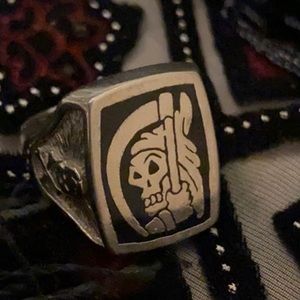💀 Men’s (or Woman’s) Vintage Skull/Grim Reaper Ring
